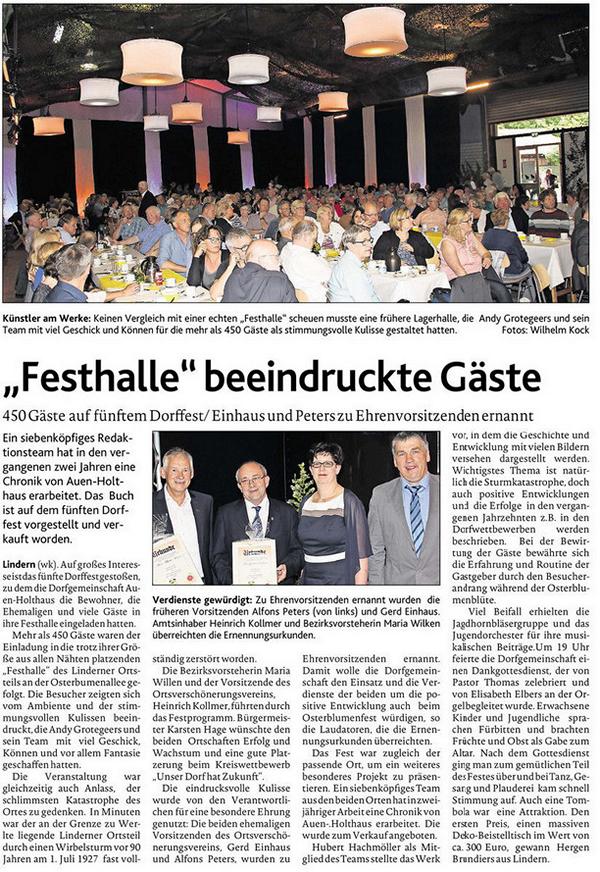 K800 Zeitungsbericht Dorffest